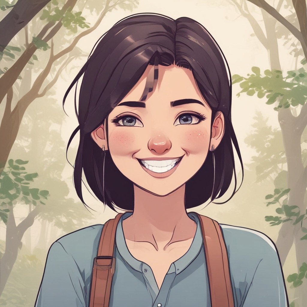 A smiling girl avatar